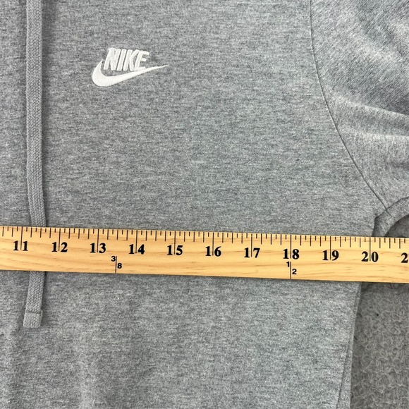 NIKE Hoodie Pullover Sweatshirt Men Large Gray Blue Tag Long Sleeve - Picture 6 of 15